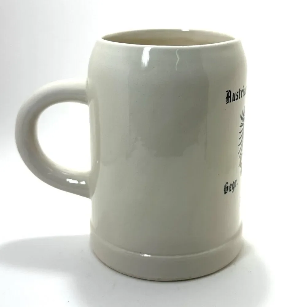 Austrian American Club 1955 Los Angeles Beer Stein | .5L Eagle Mug VTG